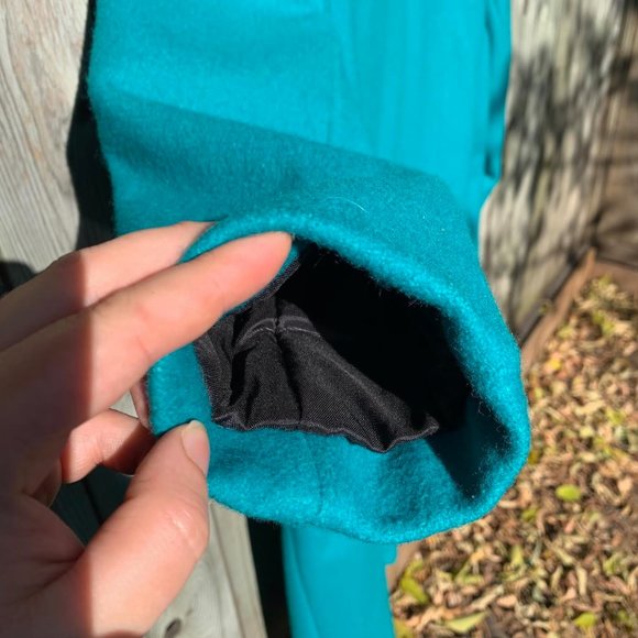 Vintage Teal Coat - Picture 3 of 4